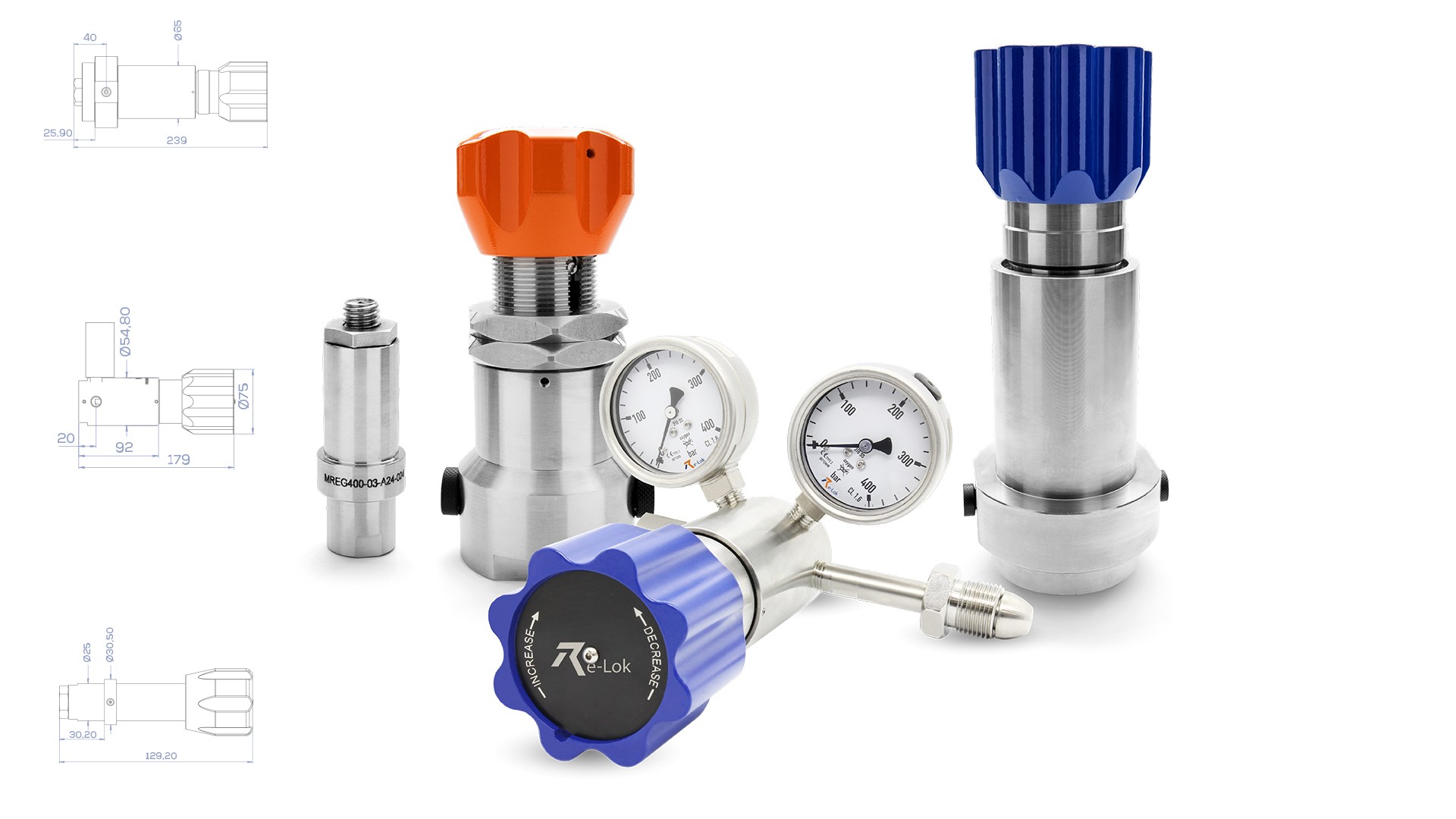 HIGH PRESSURE GAS REGULATORS